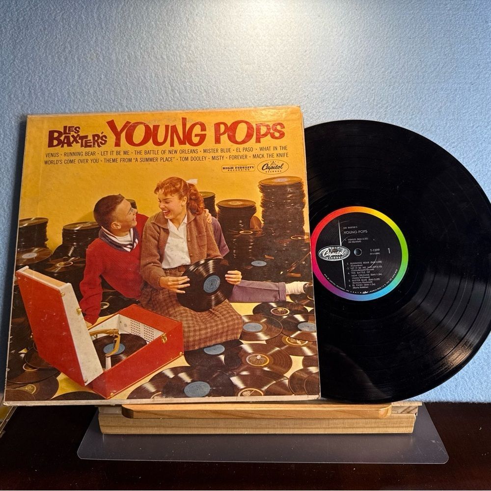 Les Baxter's Young Pops Vinyl Record - Black